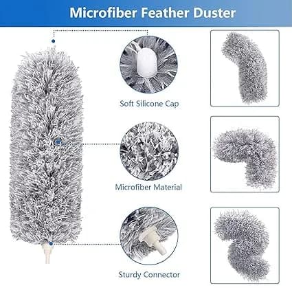 Ceiling Fan Cleaning Long Handle Flexible Mop