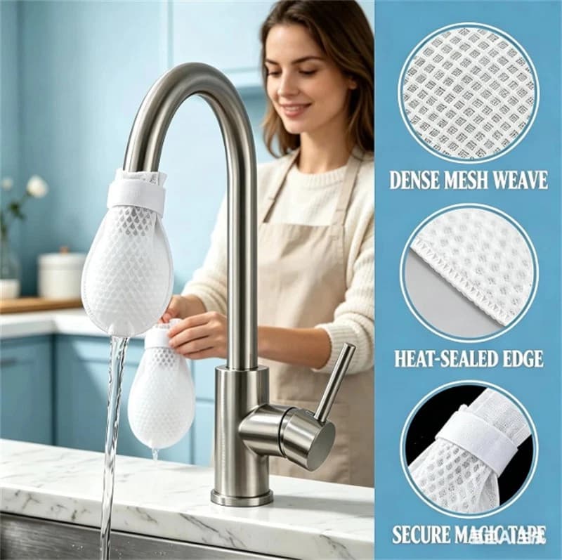 Faucet Water Filter Cotton Bag for Kitchen Sink 25pcs