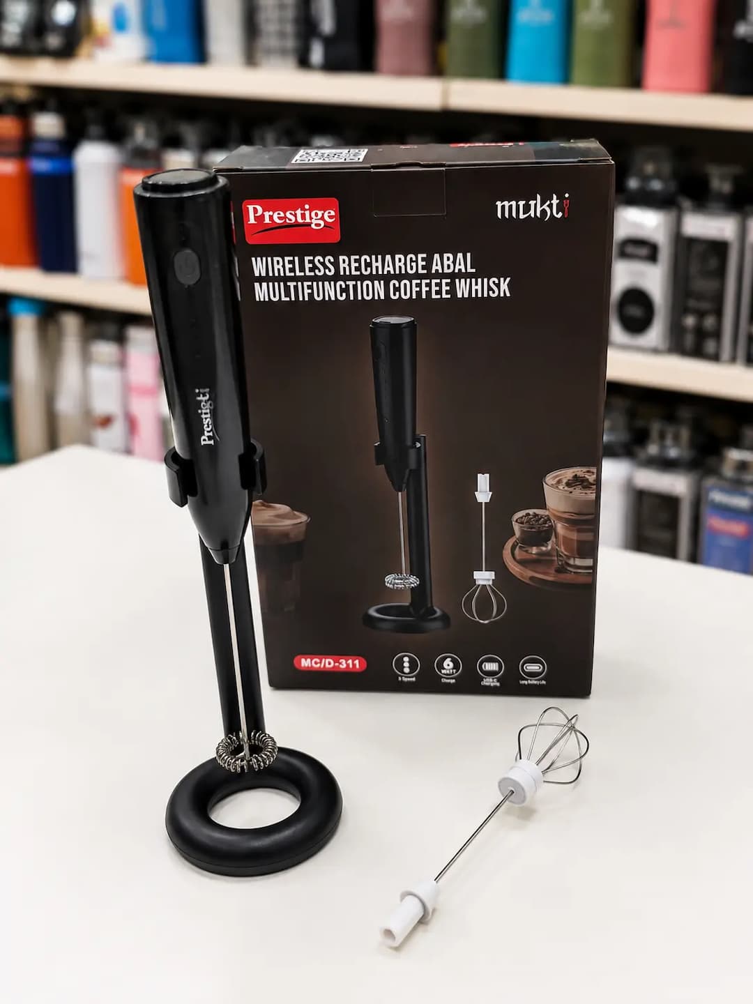Prestige 2-in-1 Rechargeable Coffee Whisk