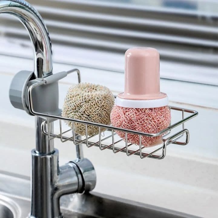 Faucet Sink Storage Stainless Steel Rack