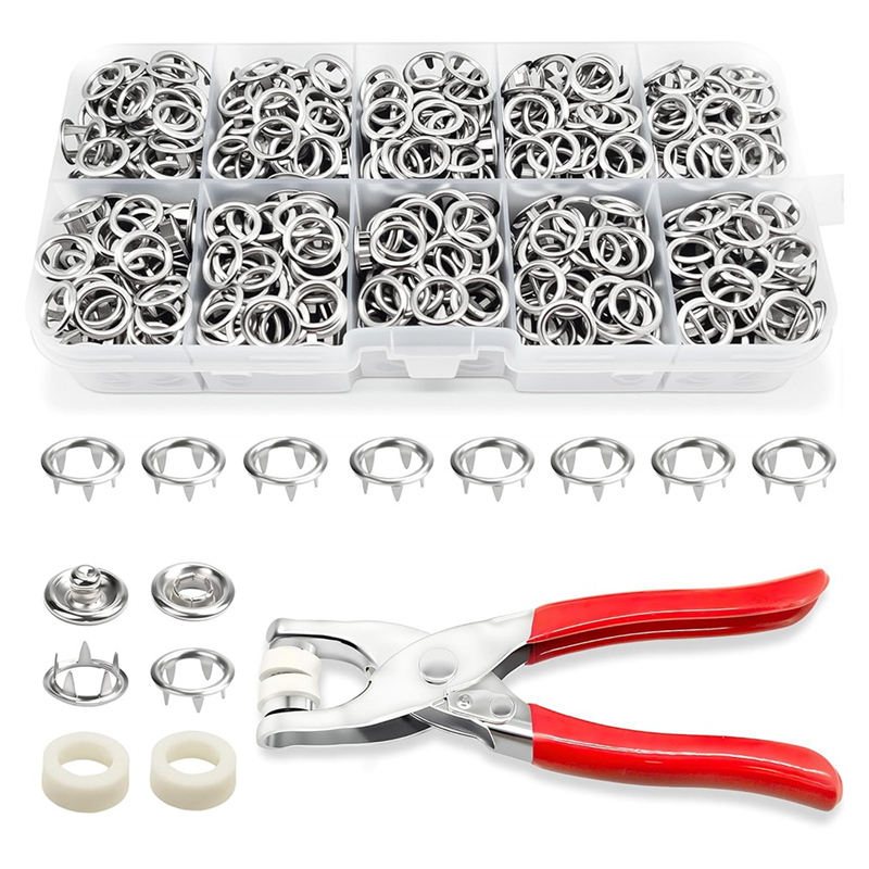 Snap Button Clipper For Clothes with Free 100 pcs Button
