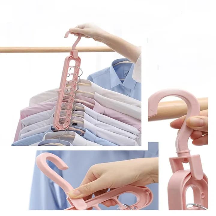 Multi-Function Folding Magic Cloth Hanger