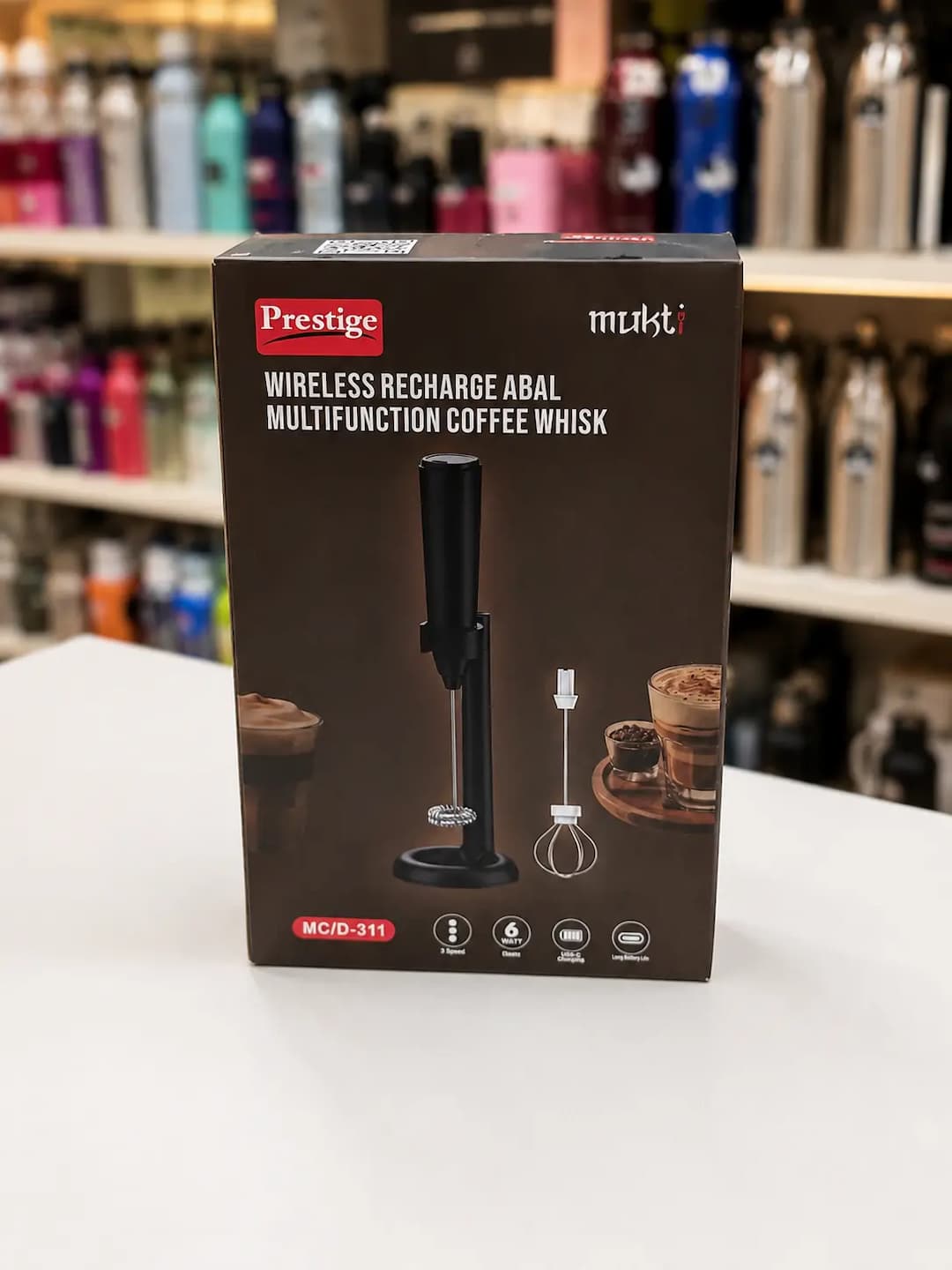 Prestige 2-in-1 Rechargeable Coffee Whisk