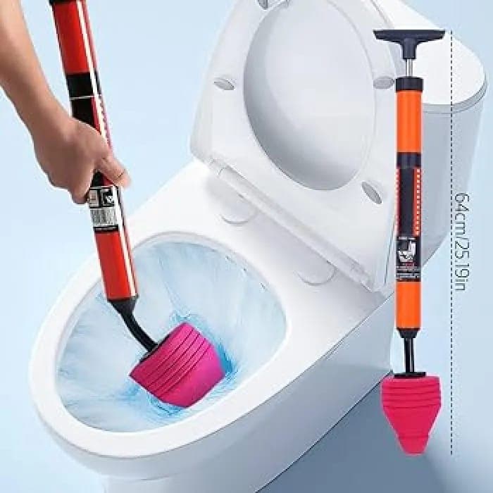 Toilet & Basin Clog Remover High Pressure Manual Plunger