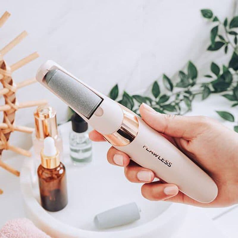Flawless Pedi Electronic Pedicure Tool with Two Roller Heads